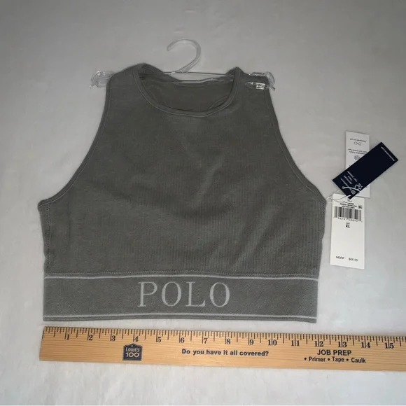 Polo‎ Ralph Lauren gray sports bra size XL new with tags - Picture 6 of 7